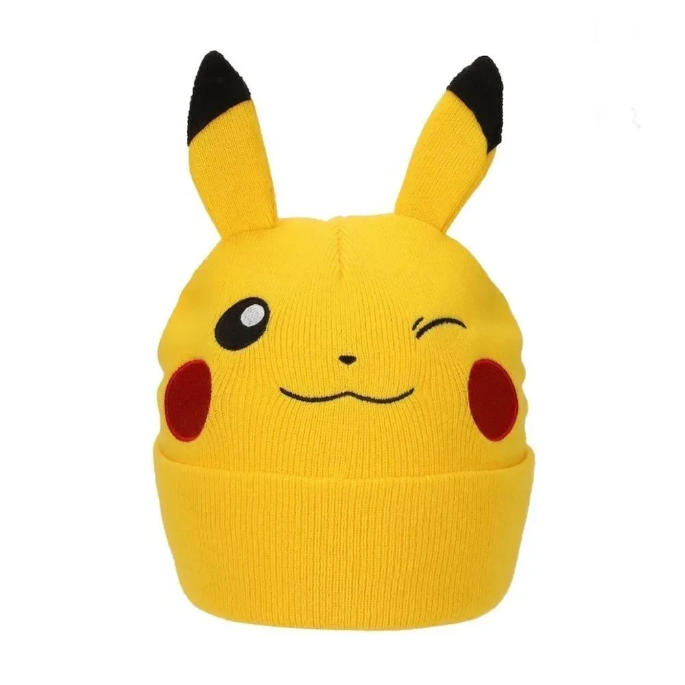 Boys Pokemon Pikachu Knit Beanie & Gloves 2-PieceSet